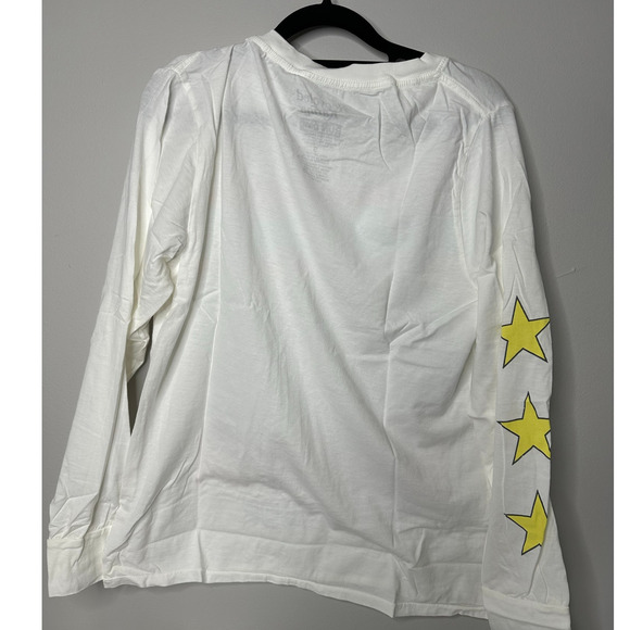 NWT Recycled Karma Run DMC Kings Queens 1986 Tour Long Sleeve White Tee Sz M - Picture 2 of 2